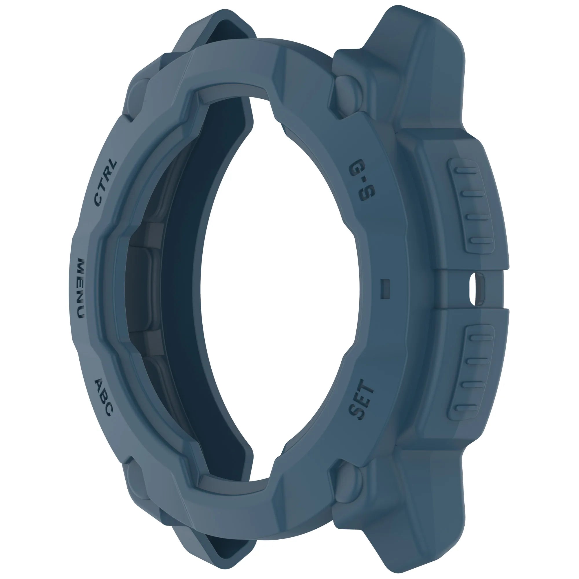 TPU Case for Garmin Instinct 3 45mm 50mm AMOLED Solar Bumper Cover Smartwatch Bumper Case Oasis Select Dark Blue instinct 3 50mm