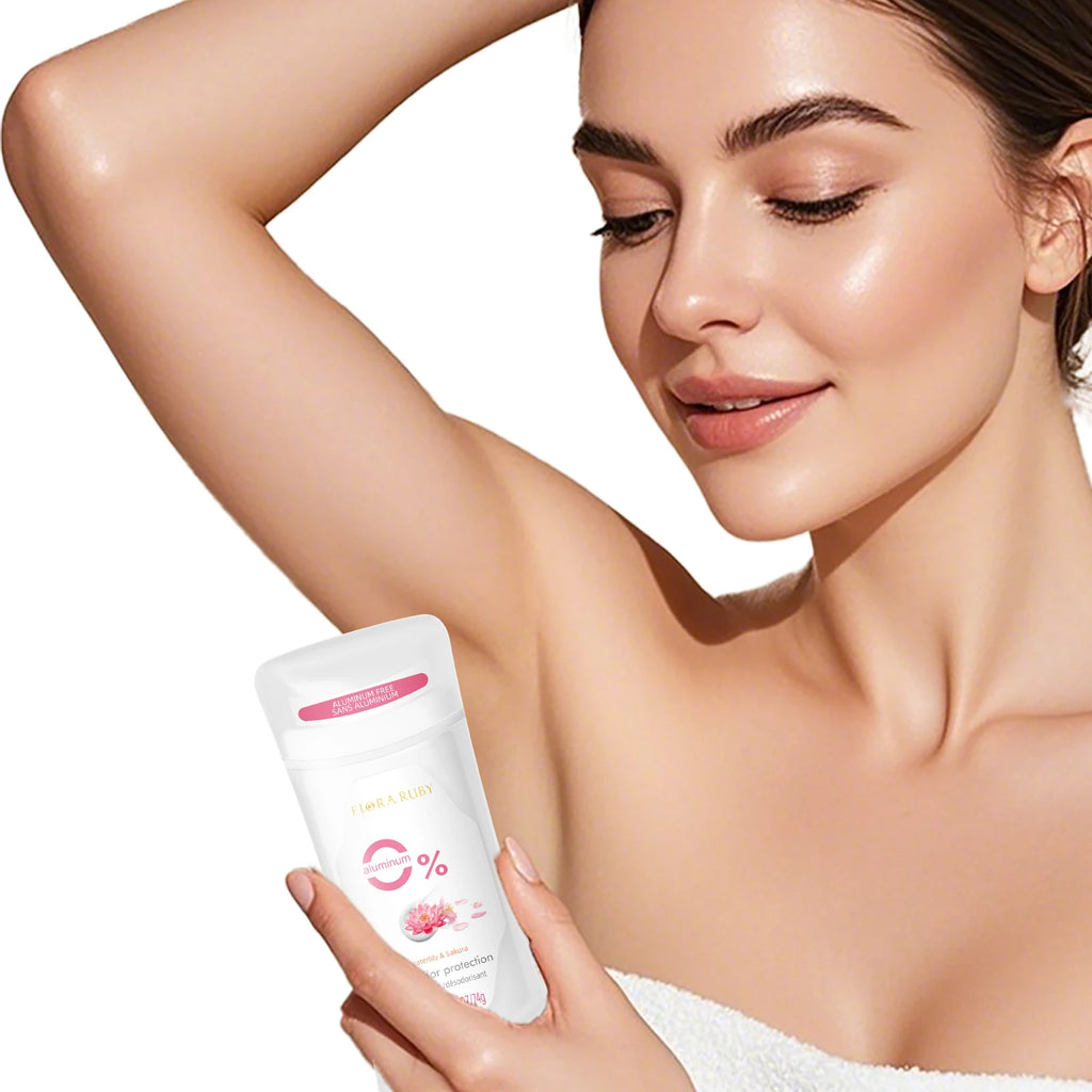 2PCS/Set Body Odor Remover，Deodorant stick，Aluminum Free，48H Natural Flower Scent Deodorize, Long Lasting and Refreshing Dryness Oasis Select