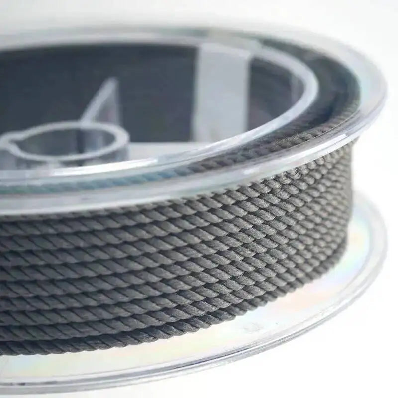 1mm 45m Silk Thread Milan Braided Cord DIY Jewelry Accessories Jewelry Making Supplies Twine Beading Threads HandCrafts Rope Oasis Select Dark Gray 1mm 15m