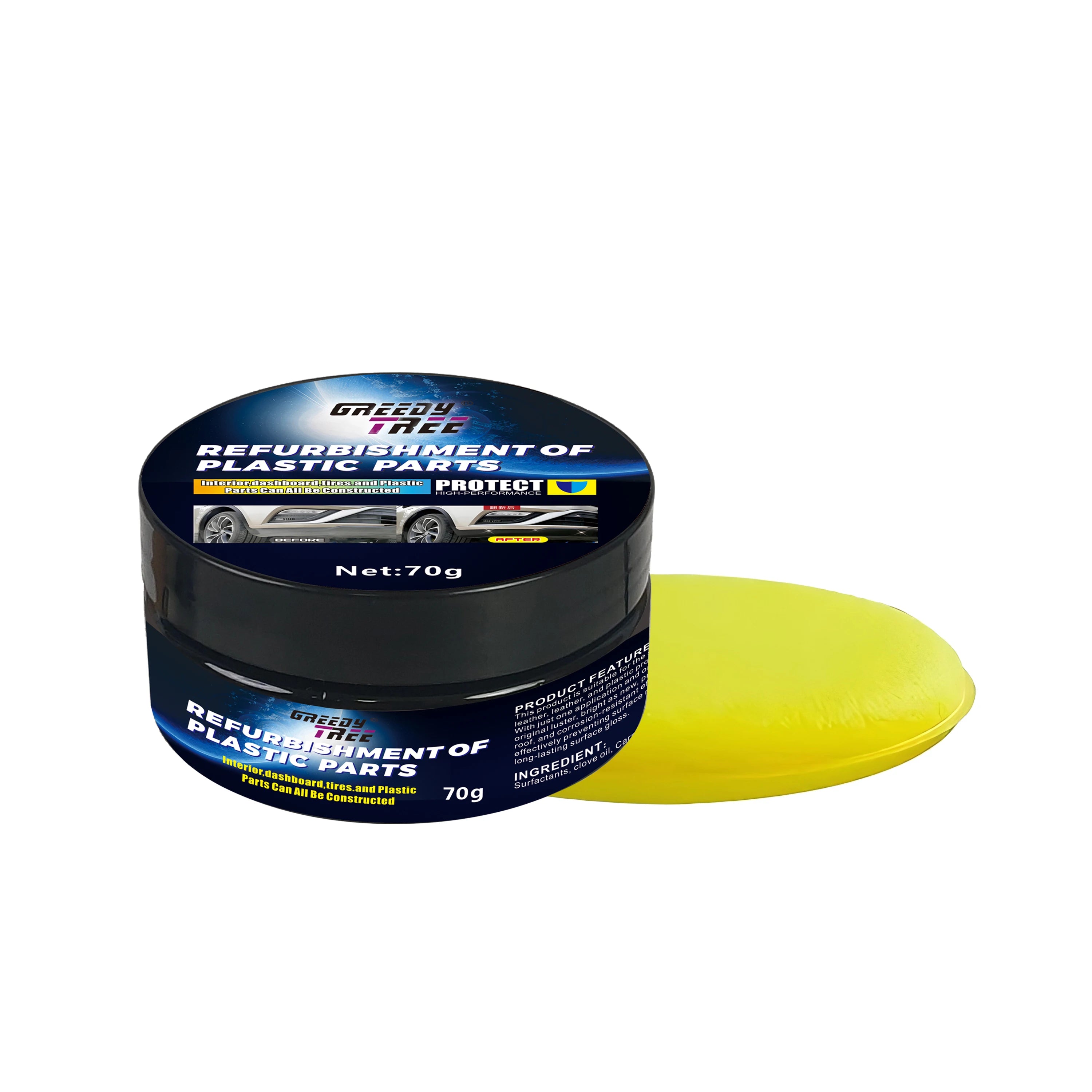 Car Interior Plastic Restorer Cream – Dashboard & Tire Renewal