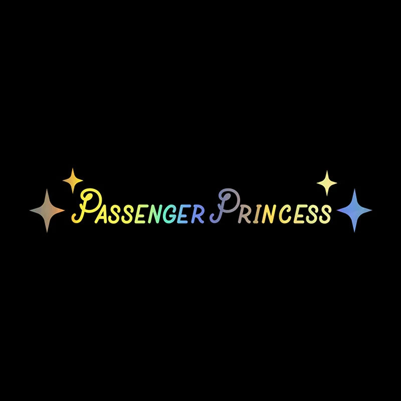 Decorative Princess Mirror Decal for Auto Interior; 1PC Cute and Funny Vinyl Art Sticker Oasis Select Multicolor