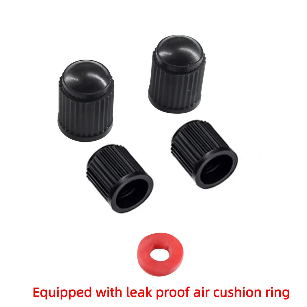Tire Stem Valve Caps with Rubber Ring Universal Stem Covers rucks Airtight Seal Heavy Duty Cap Decor Covers Dome Shape Dust Oasis Select