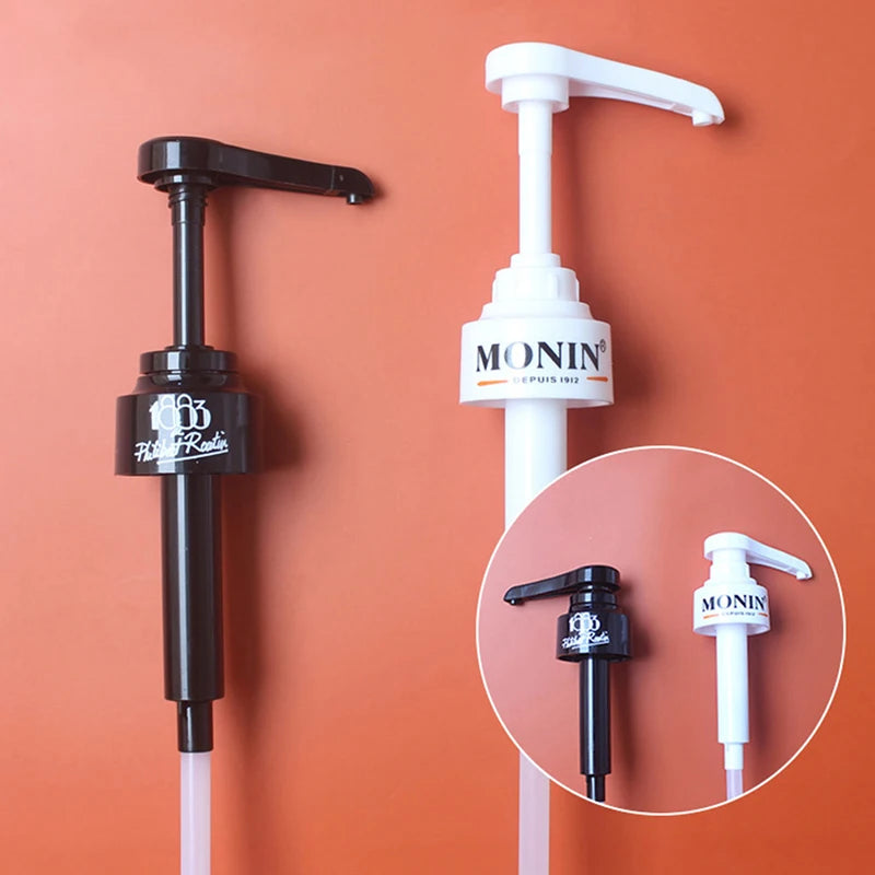 1pcs Coffee Dispenser Syrup Pump Black White Liquid Dispenser For Syrup 10Ml Juice Bottle Dispenser Pump Oasis Select