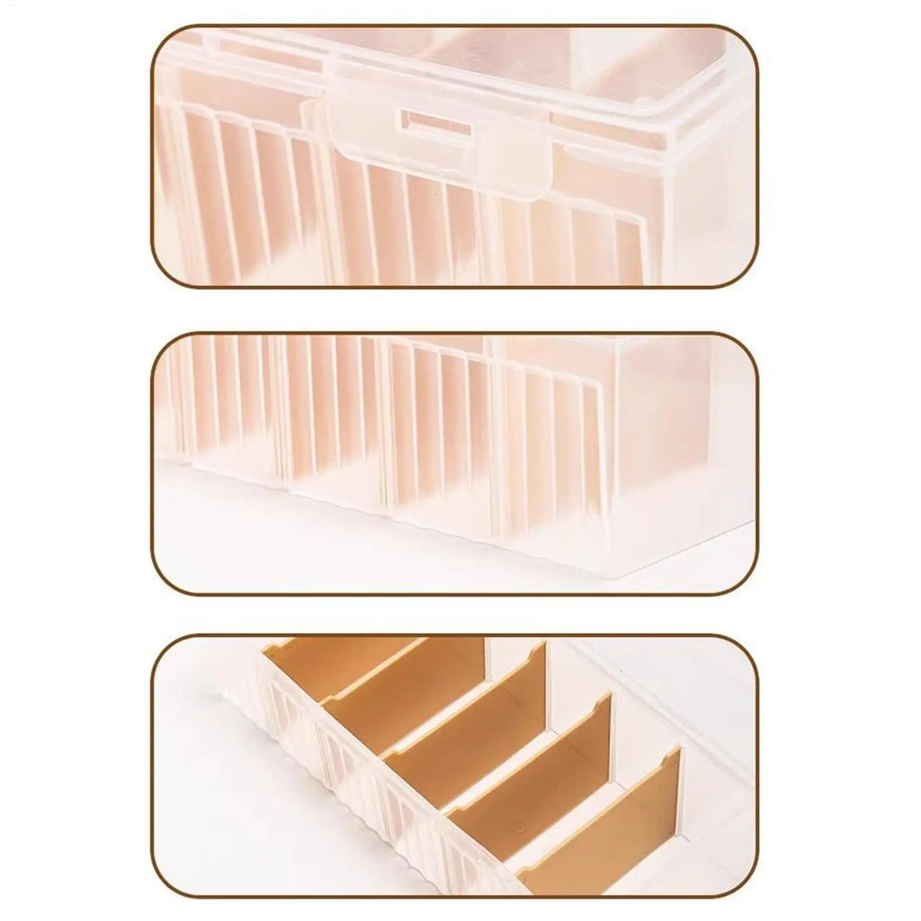 Clear Plastic Compartmentalized Organizer Box Holds Game Cards Storage Box With Adjustable Divider Collection Box Organizer Oasis Select