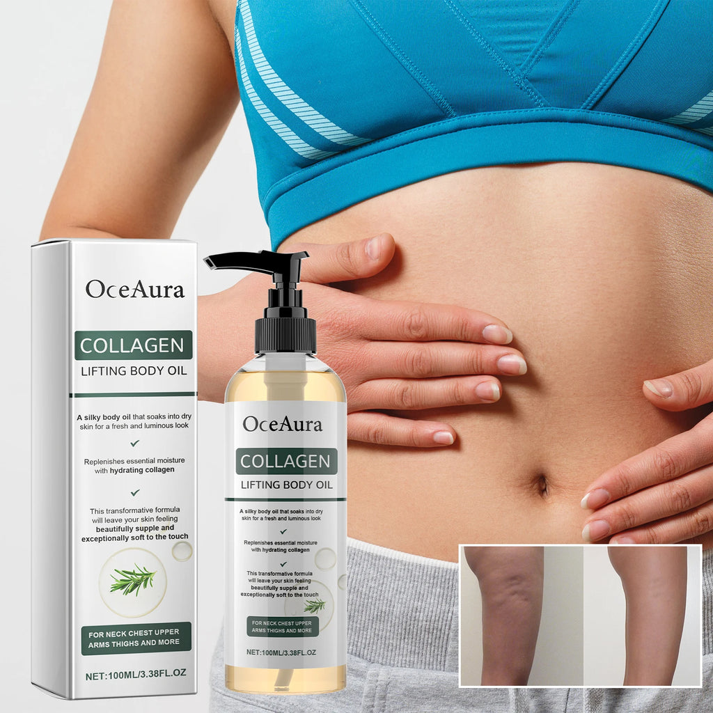 OceAura Collagen Body Oil Moisturizing and Moisturizing Whole Body Massage Essential Oil for Dry Skin Moisturizer Hydrating Oasis Select