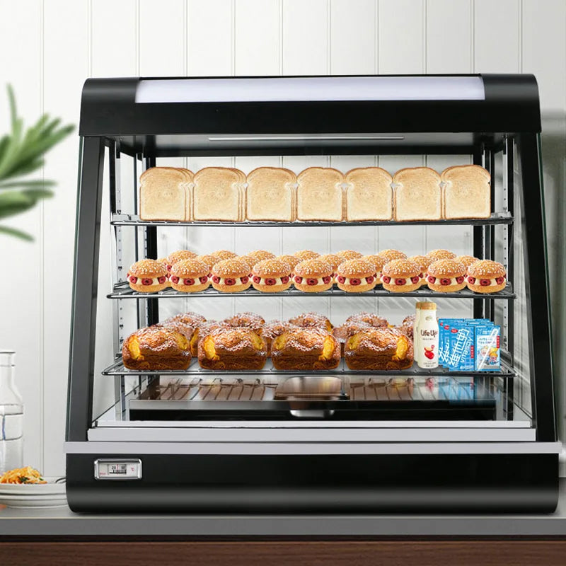 2000W 3-Tier Commercial Food Warmer Cabinet with LED Lighting