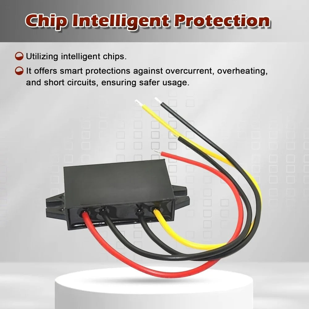 DC 12V to 48V 4A Boost Converter Power Converter Waterproof Module Transformer is Used for Golf Cart CLU bcarand Other Vehicles Oasis Select