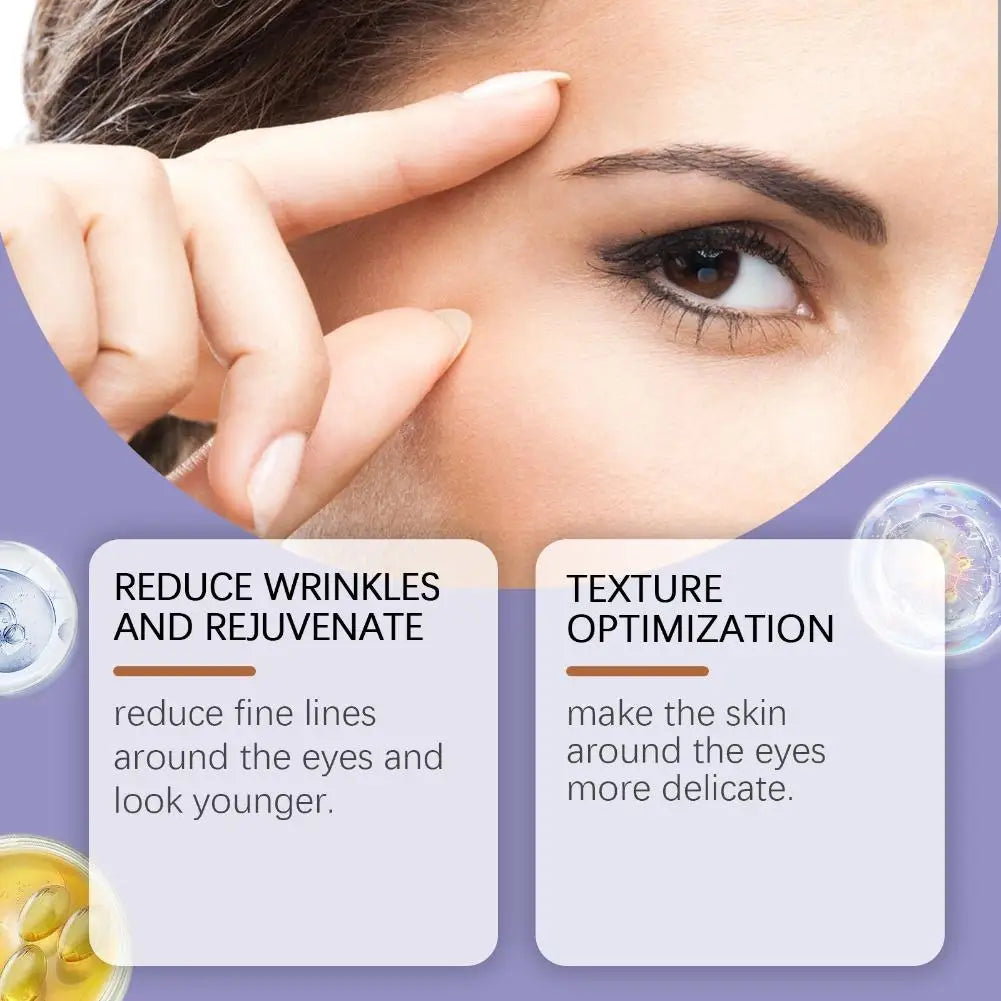 30g Hoygi Retinol Care Eye Cream with AHA BHA -Reduces Dark Circles & Wrinkles Retinol Essence Eye Treatment for All Skin Types Oasis Select