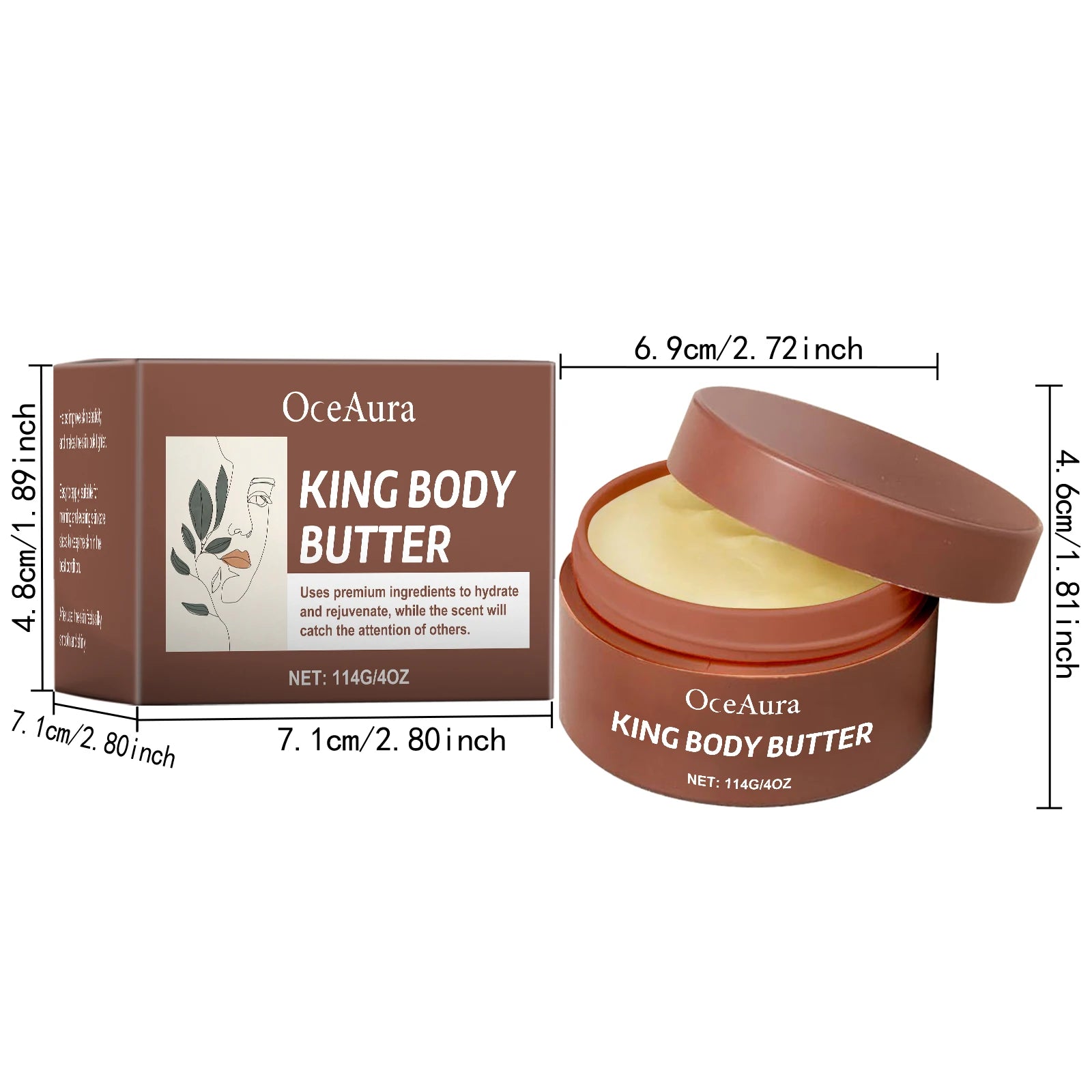 OceAura Shea Butter Body Cream – Deep Hydration for Dry Skin Body Butter Cream Oasis Select