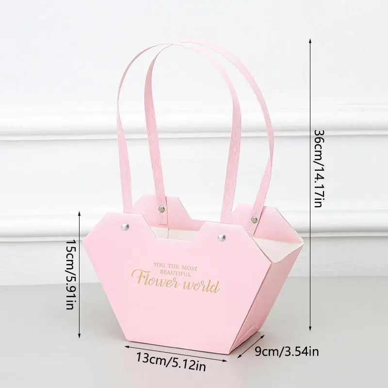 Portable Hollow-Out Flower Basket Gift Box | Bouquet Wrap