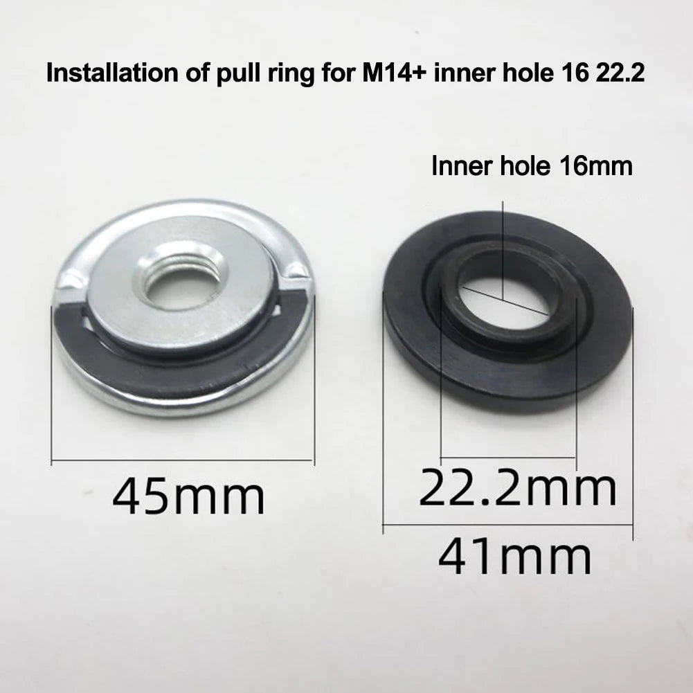 For M14 Quick Release Self-Locking Grinder Pressing Plate Angle Grinder Flange Nut Power Chuck Set Replacement Clamping Tool Oasis Select G