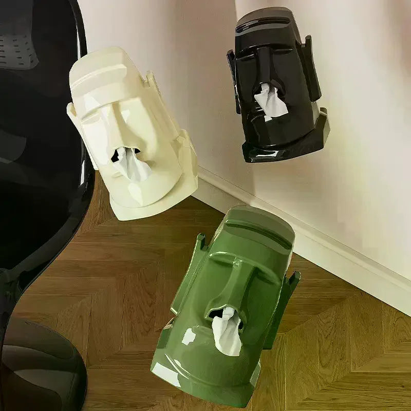 Stone Statue Tissue Box & Headphone Stand | Aesthetic Decor