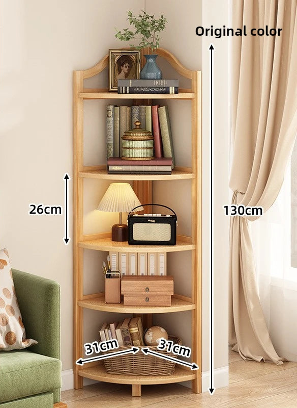 Corner Cabinet Triangle Corner Cabinet Indoor Shelf Shelf Living Room Floor Locker Modern Simple Storage Rack Oasis Select primary colors-5