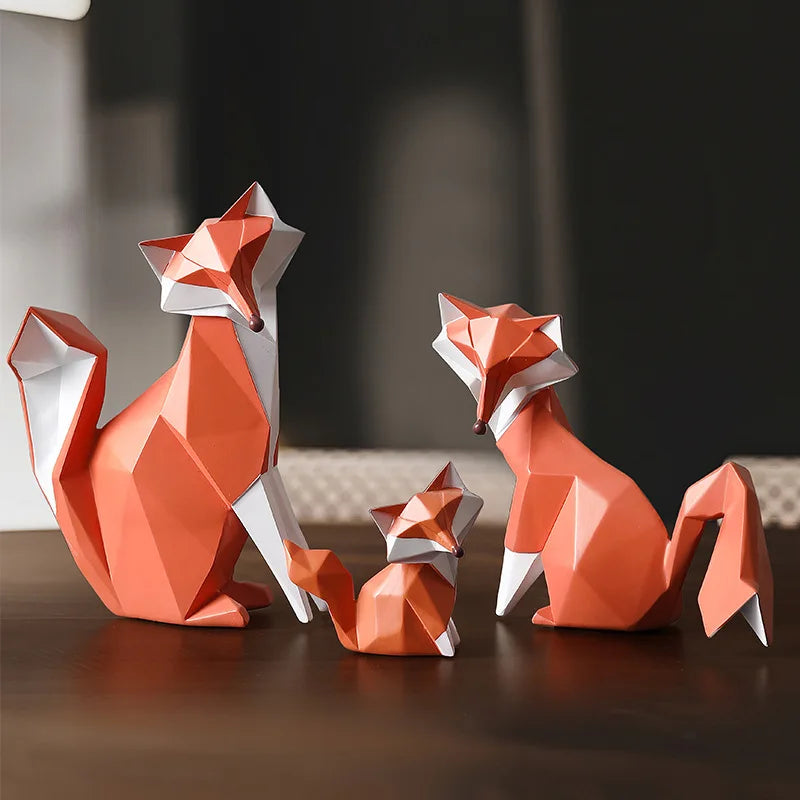 Simple Fox Light Luxury Baubles Modern Simple Home Decoration Resin Crafts Room Animal Table Decoration Oasis Select