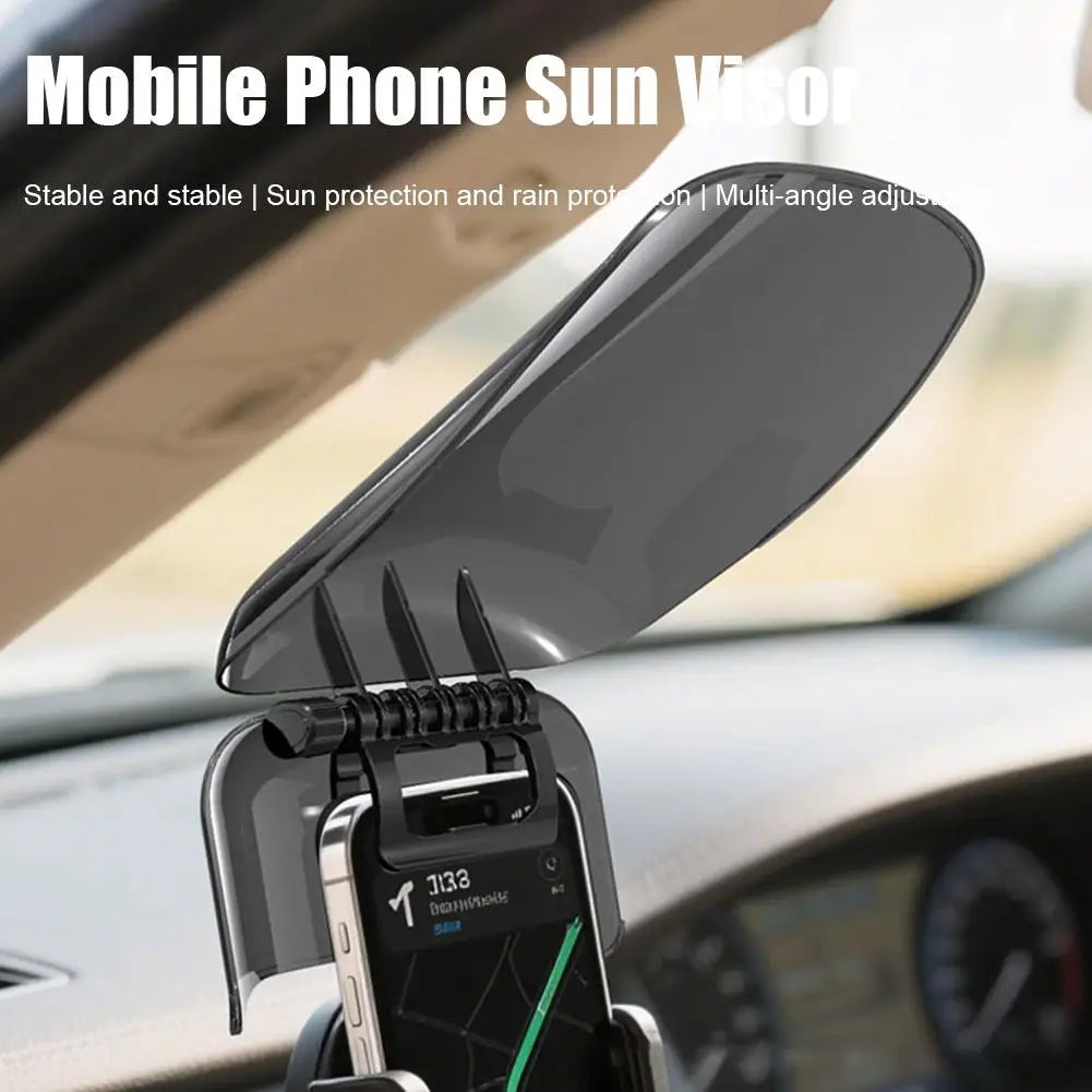 Premium Sun Hat Style Phone Mount Sun Shade Universal Fit Adjustable Extended Sun Visor Rainproof Creative Riding Gear Cycling Oasis Select