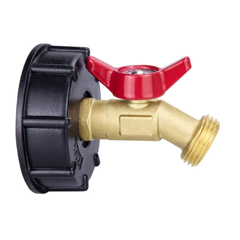 IBC Tote Tank Adapter Male Thread Drain Hose Connector Faucet Tap Valve Fitting Part Tank Faucet Adapter Oasis Select