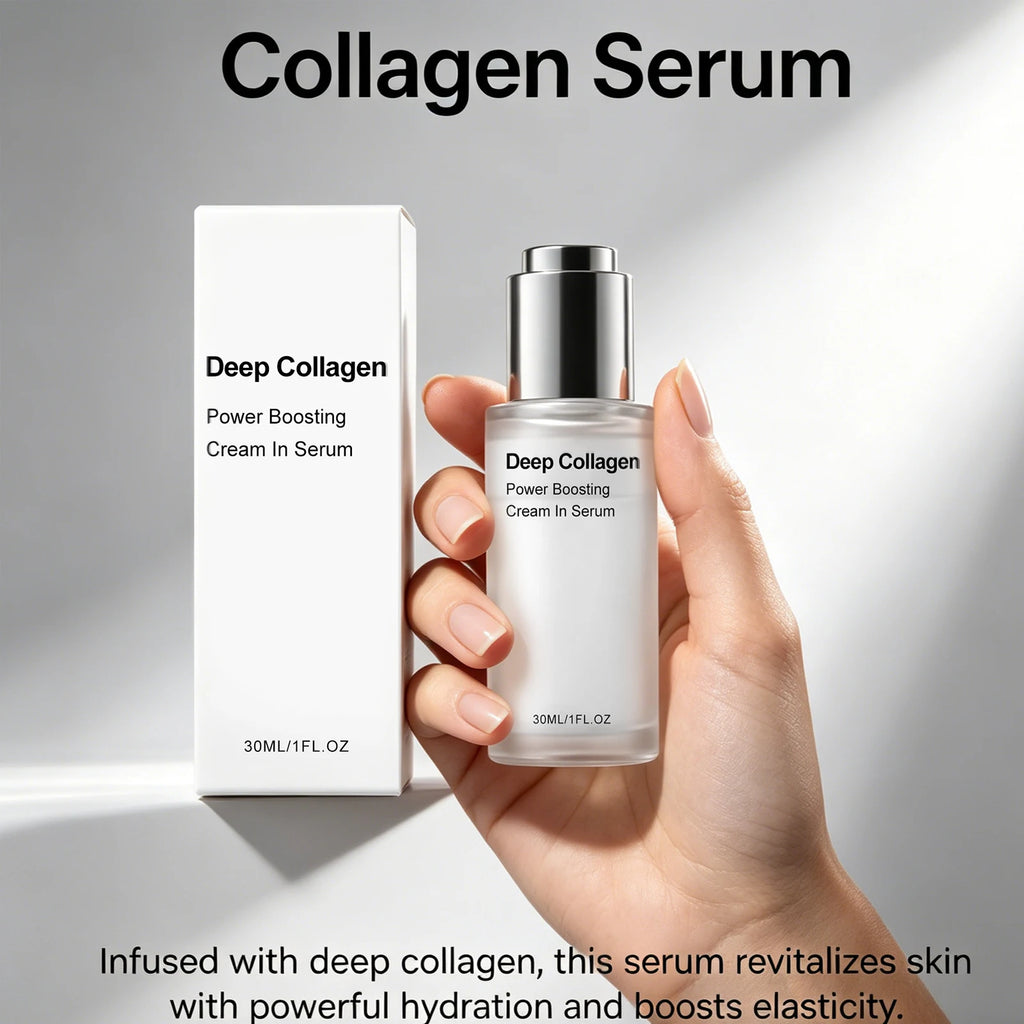 Deep Collagen Serum Diminishes Fine Lines Shrink Pores Lasting Hydrating Improve Skin Dryness Tightness Hyaluronic Acid Essence Oasis Select