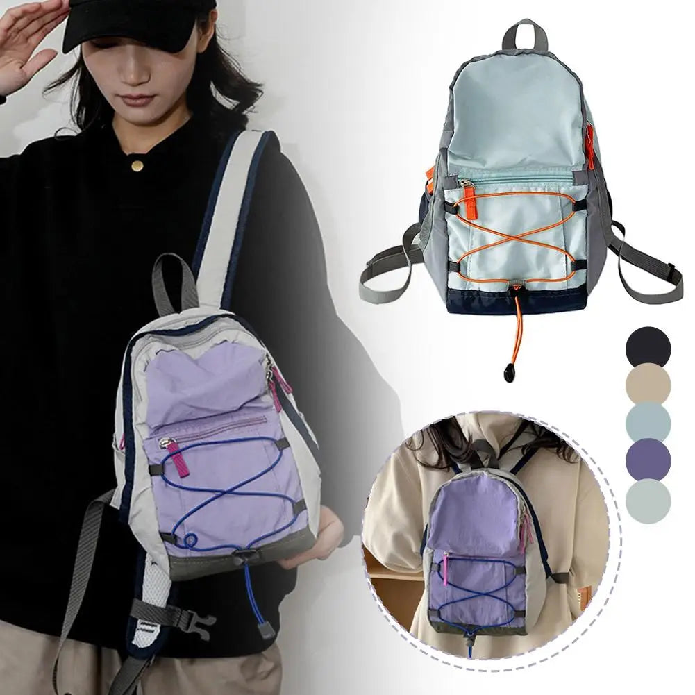 Lightweight Nylon Drawstring Backpack – School, Travel & Outdoor