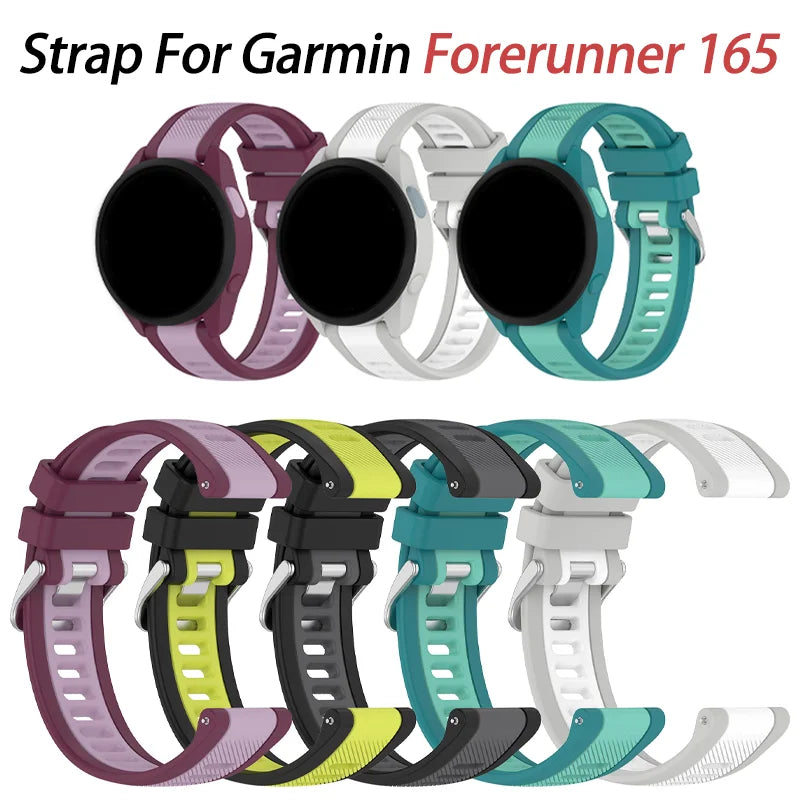 20mm Quick Release Silicone Band for Garmin Forerunner & Vivoactive Silicone Watch Band Oasis Select