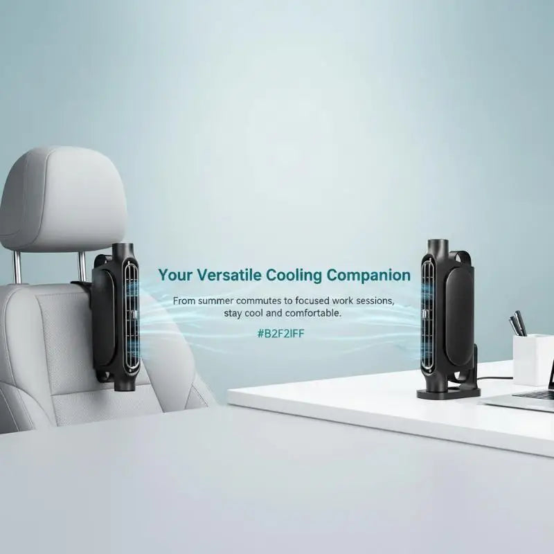 Portable Car Seat Cooling Fan Car Rear Backrest Electric Fan USB Power Supply Fan Air Conditioner Car Interior Accessories Oasis Select