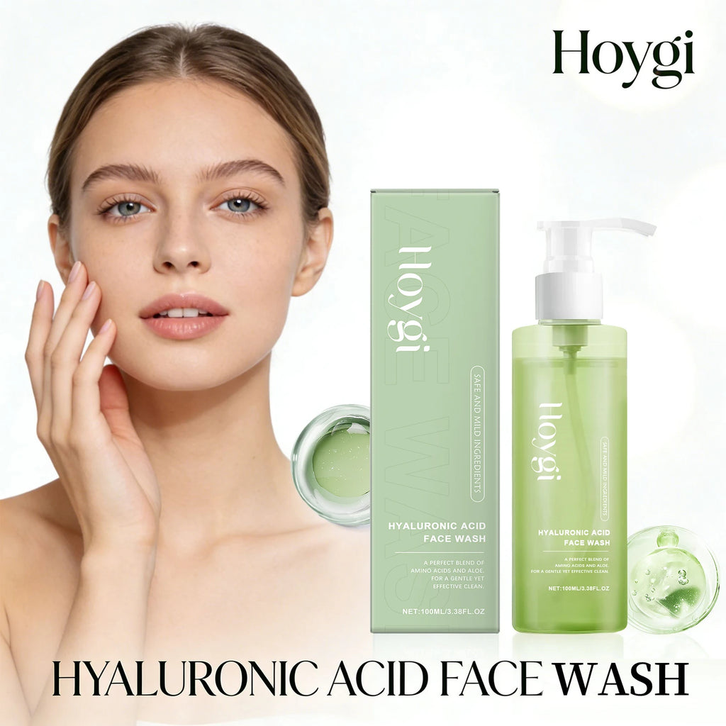 Hoygi Hyaluronic Acid Face Wash – Oil Control & Deep Cleanse Facial Cleanser Gel Oasis Select