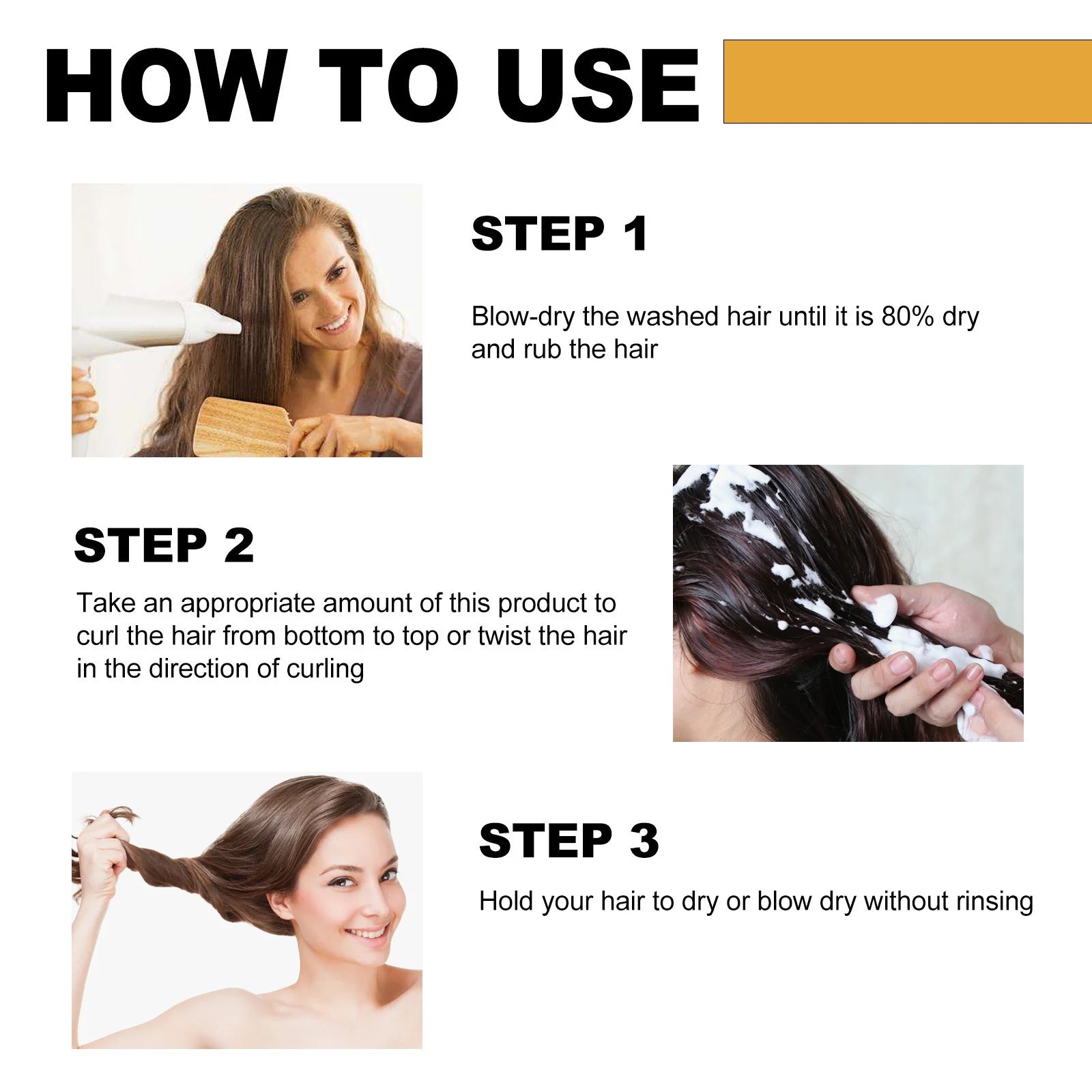 Hair Volumizing Cream Lasting Curl Defining Hair Frizz Control Prevent Dryness Moisturizing Morocco Curly Hair Styling Elastin Oasis Select