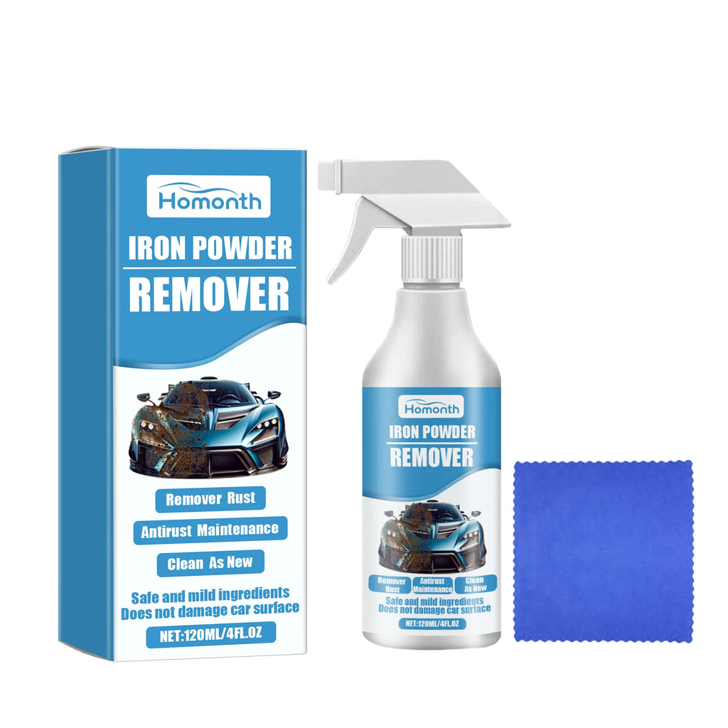 Iron Powder Remover for Car Exhaust Pipe Rust Removal Spray Cleaning Metal Iron Powder Multi-use Car Rust Remover Spray Oasis Select 120ml boxed