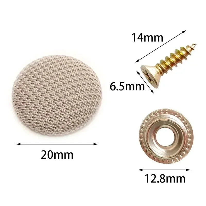 Car Roof Cloth Fixing Buckle Snap Rivets Retainer Car Interior Ceiling Buckles Headliner Auto Roof Metal Buckle Auto Accessories Oasis Select