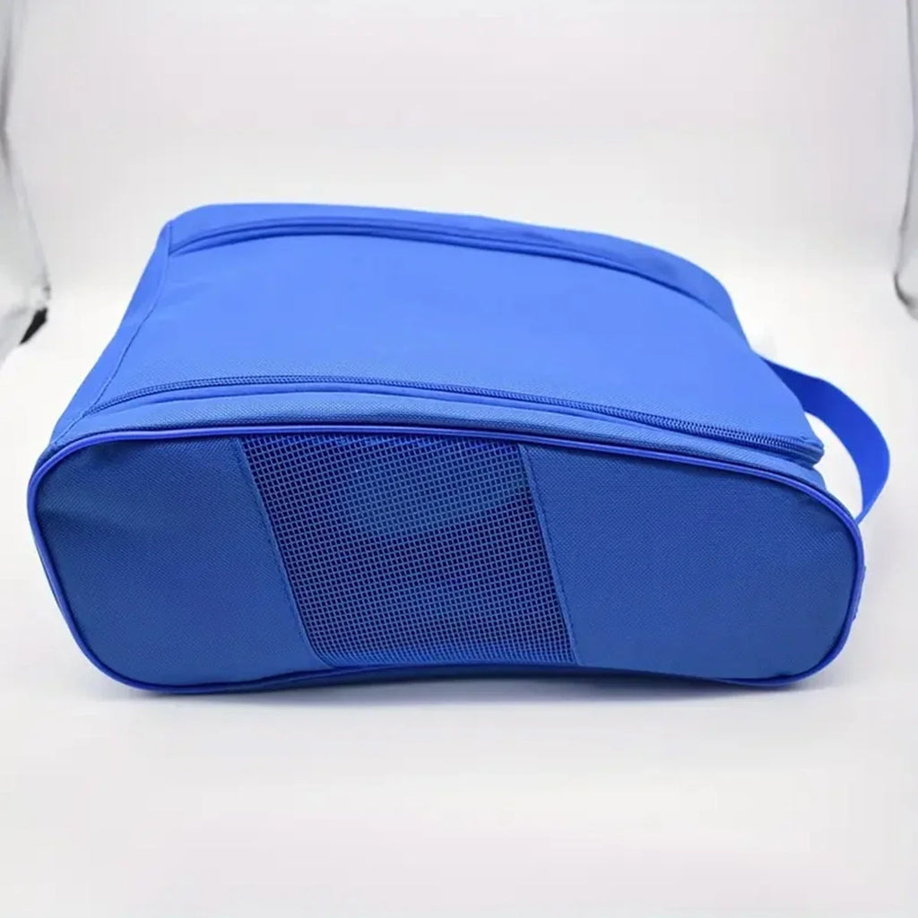 Portable Golf Shoe Bag Oxford Cloth Shoe Carrier Bags Breathable Lightweight Golf Handbag Dustproof Football Tennis Shoe Bag Oasis Select Blue