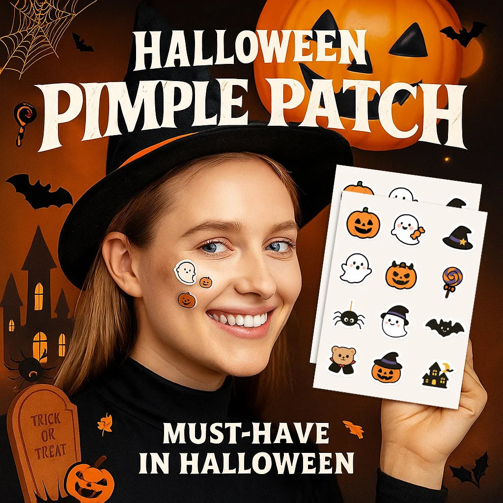 60pcs Acne Patch Halloween Pimple Patches: Invisible & Breathable for Flawless Makeup | Ghost & Pumpkin Designs Oasis Select