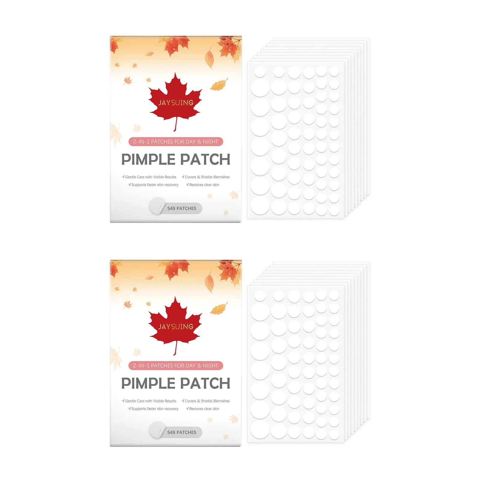 Hydrocolloid Acne Patches – 549 Invisible Pimple Spot Stickers Acne Spot Patches Oasis Select 2x549patches Boxed