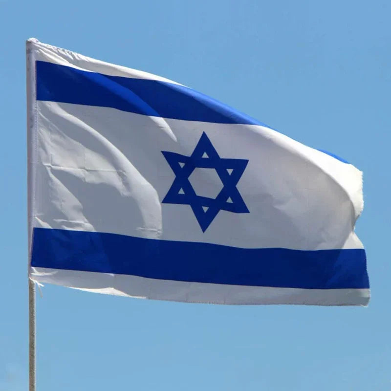90X150cm Israel National Flag Hanging Polyester ISR IL Israeli National Flags Flags Accessories Banner For Decoration Oasis Select WHITE 90 x 150cm