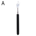 Retractable Teacher Pointer Finger Design StainlessSteel Telescopic School Teaching Pointer Stick Teacher Supplies for Classroom Oasis Select black