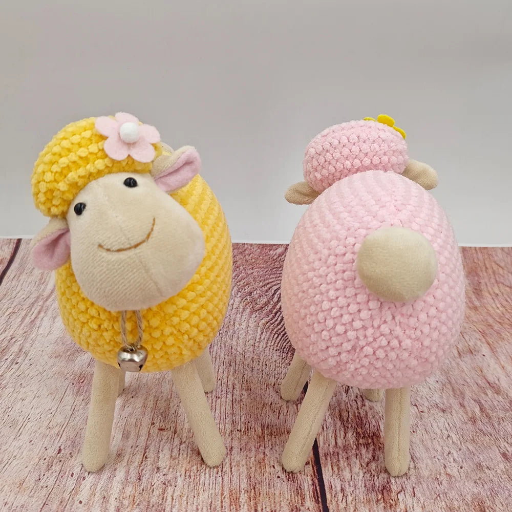 New Sheep Doll Hand-woven Creative Finished Home Decoration Gift Supplies Oasis Select