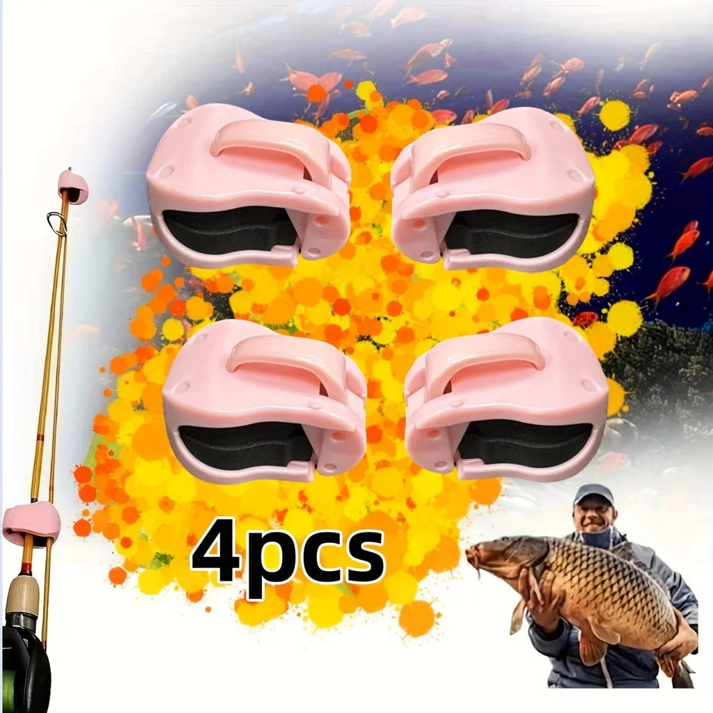4-piece heavy-duty anti slip fishing rod bracket,space saving-perfect gift for anglers on Halloween/Christmas, easy installation Oasis Select
