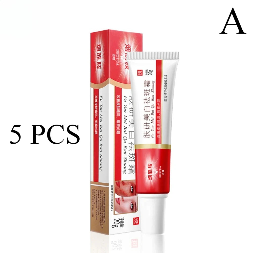 20g 5 Pcs Whitening Serum Freckle Cream Face Cream Remove Freckles Melanin Dark Spots Facial Cream Oasis Select 5PCS 1
