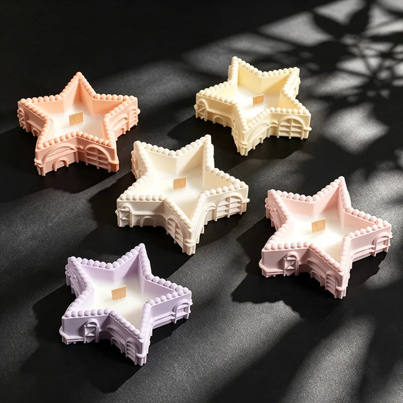 Silicone Star Moon DIY Mold – Candle Holder & Gypsum Tray
