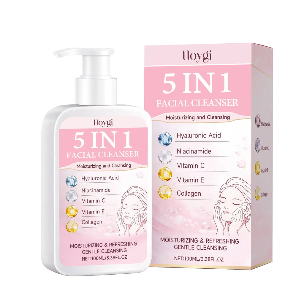 Hoygi 5-in-1 Facial Cleanser – Oil Control & Brightening Foam Facial Cleanser Oasis Select 100ml