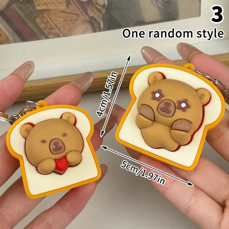 Cute Squishy Clicker Keychain – Slow Rebound Fidget Toy Pendant Novelty Fidget Keychain Oasis Select 3