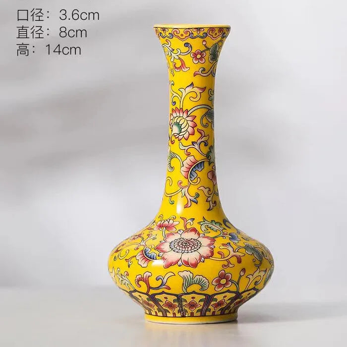 Chinese Table Antique Blue White Porcelain Vase Decoration Crafts