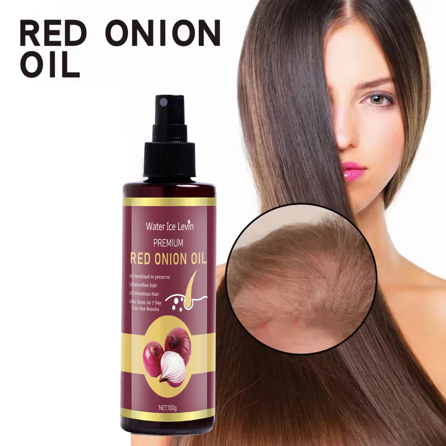Red Onion Hair Oil with Keratin & Biotin – All Hair Types, 100g Hair Oil Essence Oasis Select