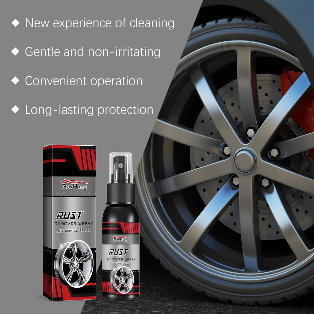 Automobile Wheel Hub Rust Remover Repair Metal Wheel Polishing Parts Maintenance Cleaner Rapid Derusting Prevent Corrosion Spay Oasis Select