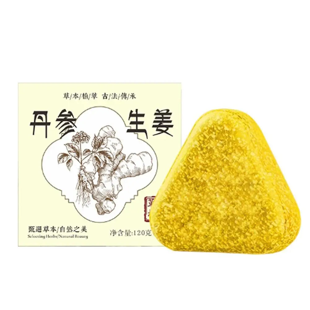Natural Herbal Hair Growth Soap – Platycladus & Ginseng Herbal Shampoo Bar Oasis Select Danshen Ginger
