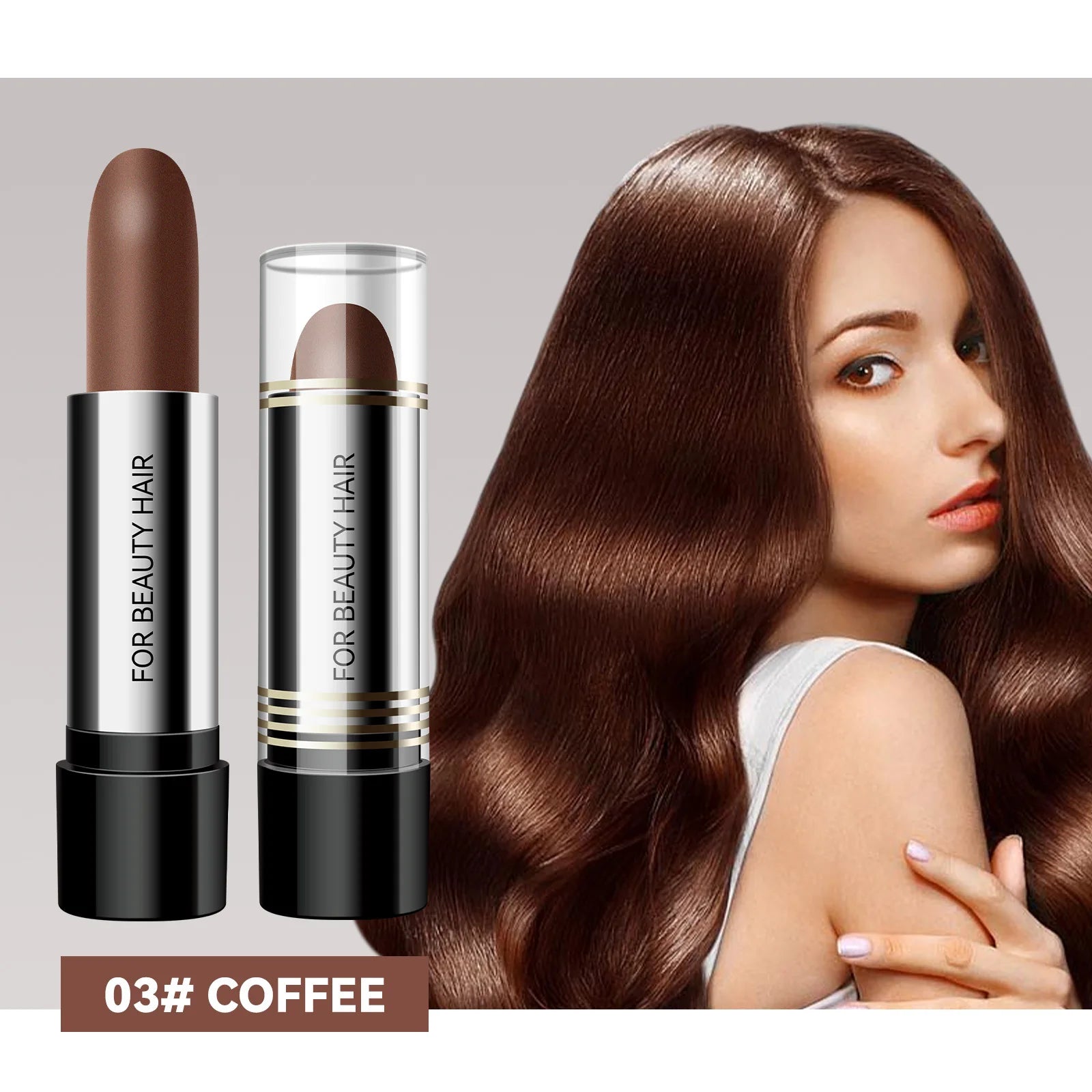 MLSMILE Black Hair Color Stick – Instant Gray Coverage Touch-Up Pen