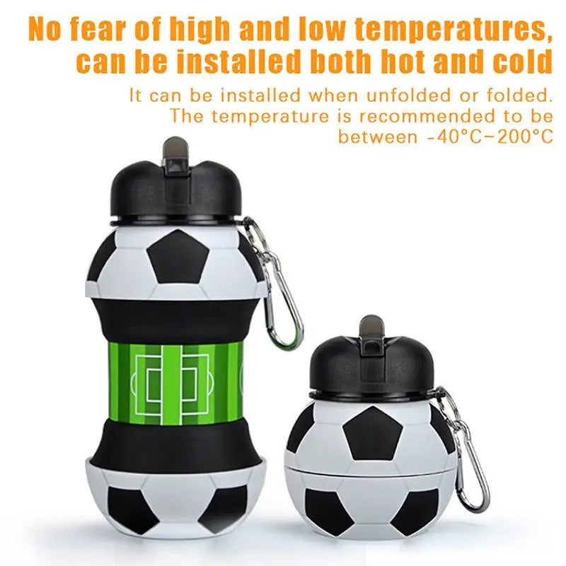Foldable Leakproof Water Cup Mug, Portable Collapsible Bottle for Kids School, Basketball Football Golf Tennis Outdoor Sports Oasis Select
