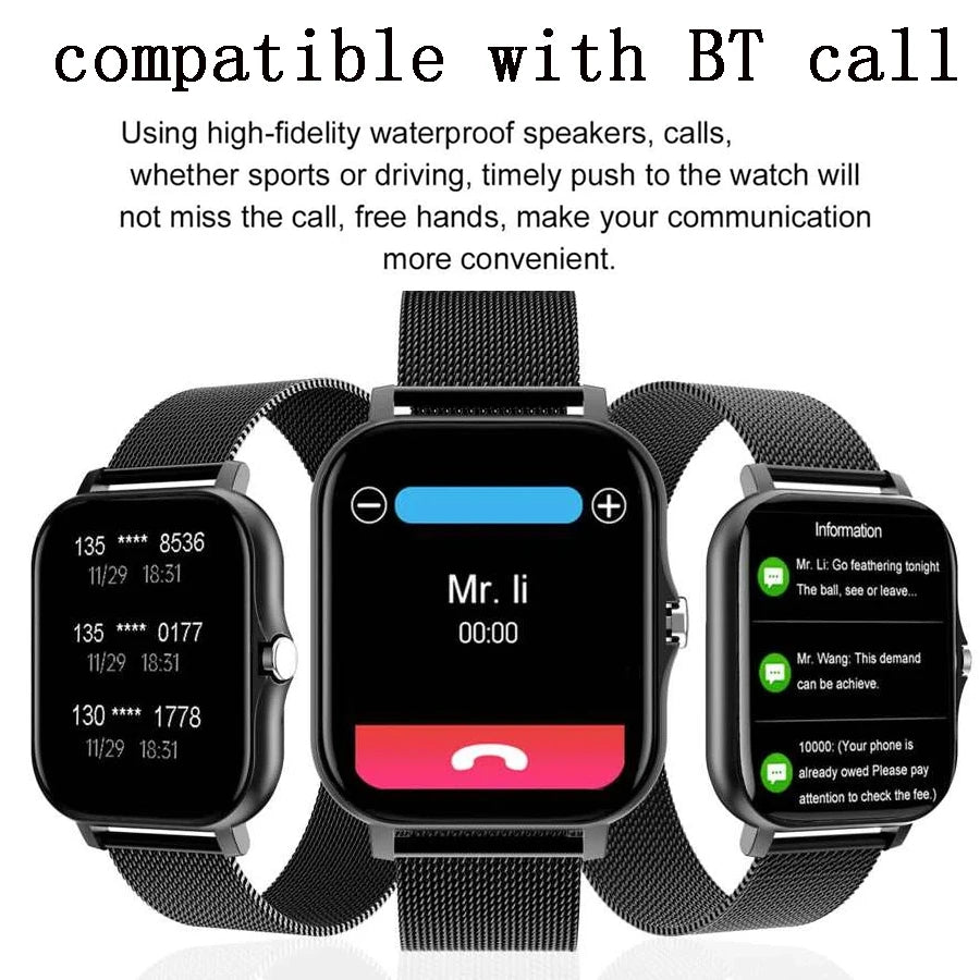 LOMAXFR Smart Watch – Wireless Calls, Heart Rate & Sleep Tracker
