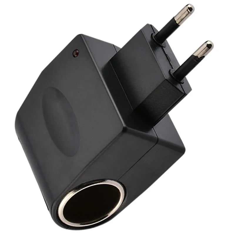 220V AC To 12V EU Plug Converter Car Cigarette Lighter Adapter Wall Power Socket Plug Adapter Auto Converter Car Accessory Oasis Select Default Title