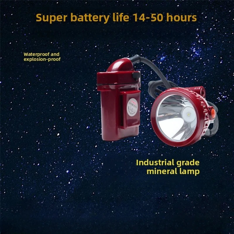 SHINEKNOT Mining Headlamp – Waterproof 7800mAh 500m Beam