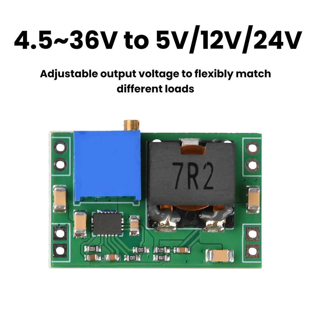 Adjustable Step-Down Module DC-DC 4.5-36V to 0.8-32V High Efficiency 5.6A Power Supply Compact Design for Industrial Electronics Oasis Select