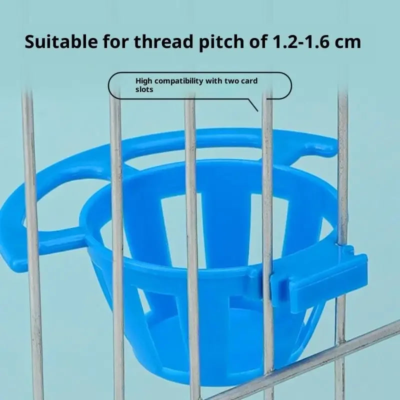 2/5Pcs Bird Parrot Feeder Cage Fruit Vegetable Holder Cage Accessories Hanging Basket Container Pet Parrot Feeder Cage Supplies Oasis Select